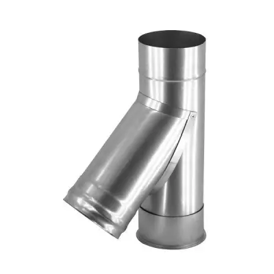 Фото Тройник — 115 — 45 — оцинковка  Фото Тройник — 115 — 45 — оцинковка