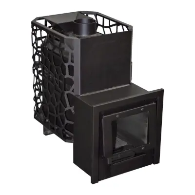 Фото Печь для бани РАДА 6, закрытая каменка, 14 M(СЕТКА), без дверцы в магазине Woodson