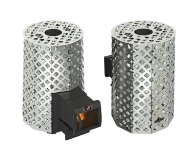 Фото Дровяная банная печь Grill'D Violet Steel Romb Long в магазине Woodson