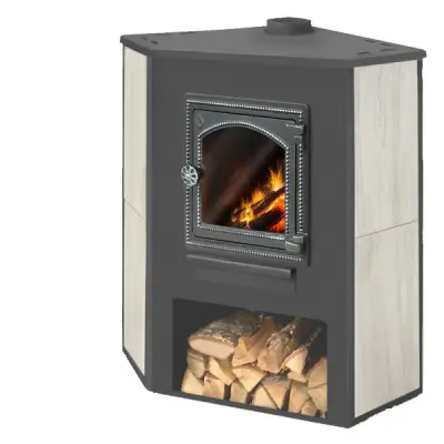 Фото Камин ЭТНА (ДТ-4С) угловой Ø115мм в магазине Woodson