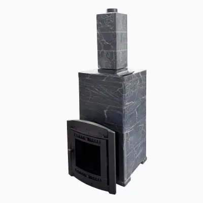 Фото Печь банная "Атмосфера XL" в облицовке "ИМПЕРИЯ" Талькохлорит (КОМПЛЕКТ) в магазине Woodson