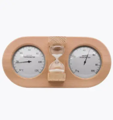 TH-25R SILVER термогигрометр+песочные часы, СЕРЕБРЯНЫЙ ЦИФЕРБЛАТ