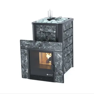 Фото Печь Изистим Ялта 15 - Камень пироксенит в магазине Woodson