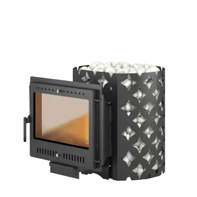 Фото Чугунная печь для бани ЭТНА 18 (Панорама) "М" в магазине Woodson