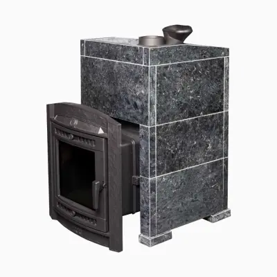 Фото Печь банная "Атмосфера XL" в облицовке "Пироксенит" (КОМПЛЕКТ) в магазине Woodson