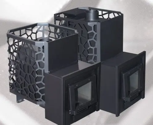 Фото Печь для бани РАДА 4, закрытая каменка, 14 L (СЕТКА), без дверцы в магазине Woodson