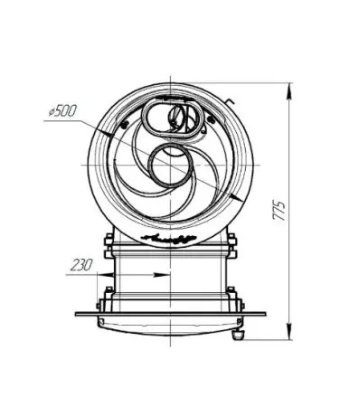 Фото Печь банная "Атмосфера L" комбинированная сетка-ламель "Верде Гватемала" в магазине Woodson