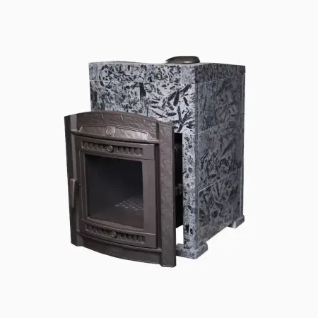 Фото Печь банная "Атмосфера L" в облицовке "Пироксенит ЭЛИТ" в магазине Woodson