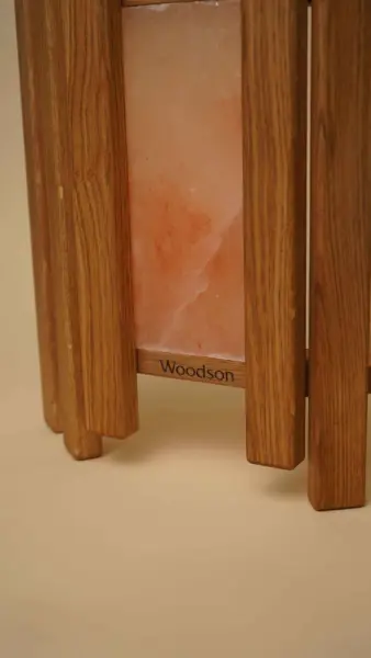 Абажур Woodson Trio с гималайской солью, дуб