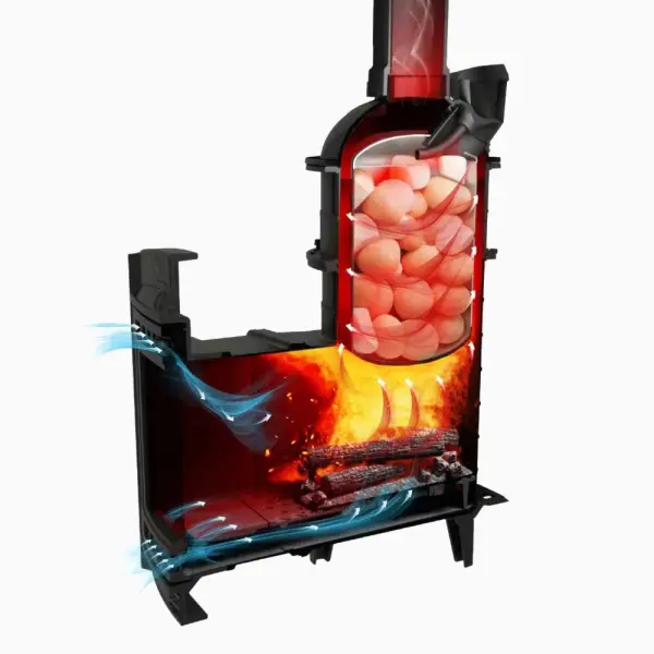 Фото Печь банная "Атмосфера XL" в облицовке "ИМПЕРИЯ" Талькохлорит (КОМПЛЕКТ) в магазине Woodson