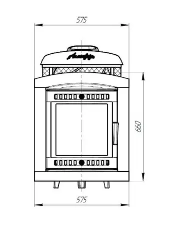 Фото Печь банная "Атмосфера L" комбинированная сетка-ламель "Верде Гватемала" в магазине Woodson