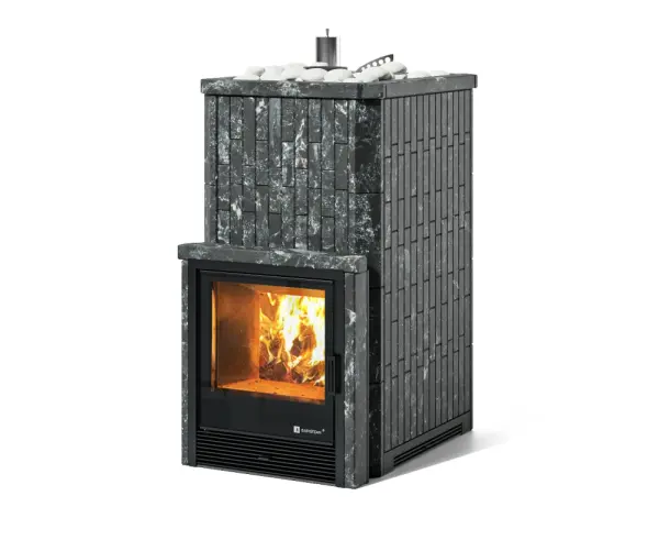 Фото Печь Изистим Южная 22 с топкой из парной  - Камень Пироксенит в магазине Woodson