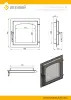 Дверка ВЕЗУВИЙ каминная 460 (М) "Арка" Антрацит