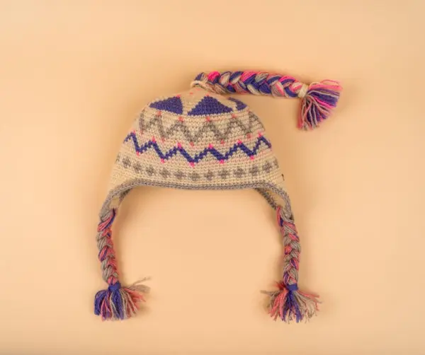 Шапка вязаная для бани Woodson Viking, орнамент, 3 косички Шапка вязаная для бани Woodson Viking, орнамент, 3 косички