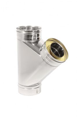 Фото Тройник Термо 45* ТРТ-Р 444-0.5/304 D120/180 с хомутом 