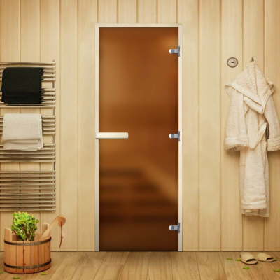 Дверь Элит Бронза Матовая 2000*700 (3п.8мм) R, без порога