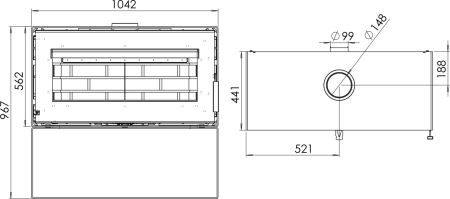 Фото Печь МОНБЛАН в магазине Woodson Фото Печь МОНБЛАН в магазине Woodson