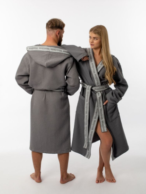 Халат вафельный Woodson, серый (52)