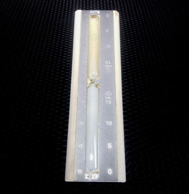 SG-2 SILVER Песочные часы 15мин белый песок