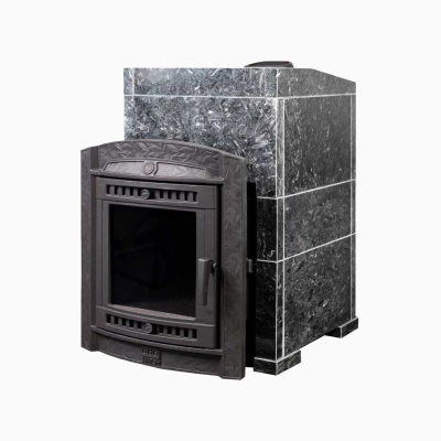 Фото Печь банная "Атмосфера L" в облицовке "Пироксенит" (КОМПЛЕКТ) в магазине Woodson
