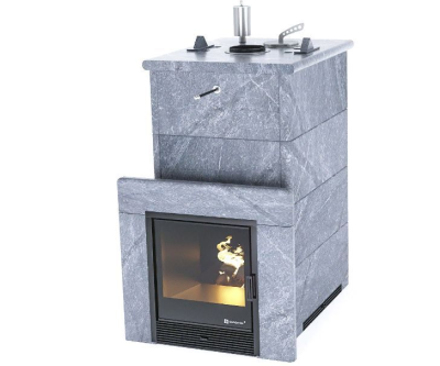 Фото Печь «Геленджик» в полноценном кожухе Талькохлорит в магазине Woodson