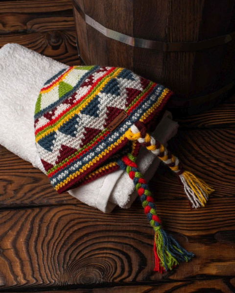 Шапка вязаная для бани Woodson детская