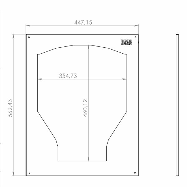 Экран фронтальный для ПБ HARD 30 M, L