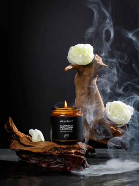 Массажная аромасвеча с афродизиаками "Цветочные фантазии" 100 мл