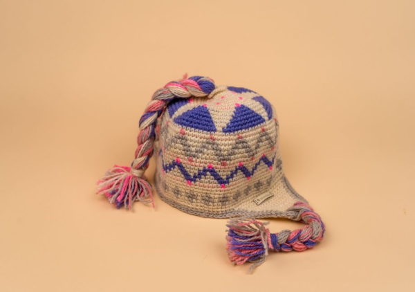 Шапка вязаная для бани Woodson Viking, орнамент, 3 косички