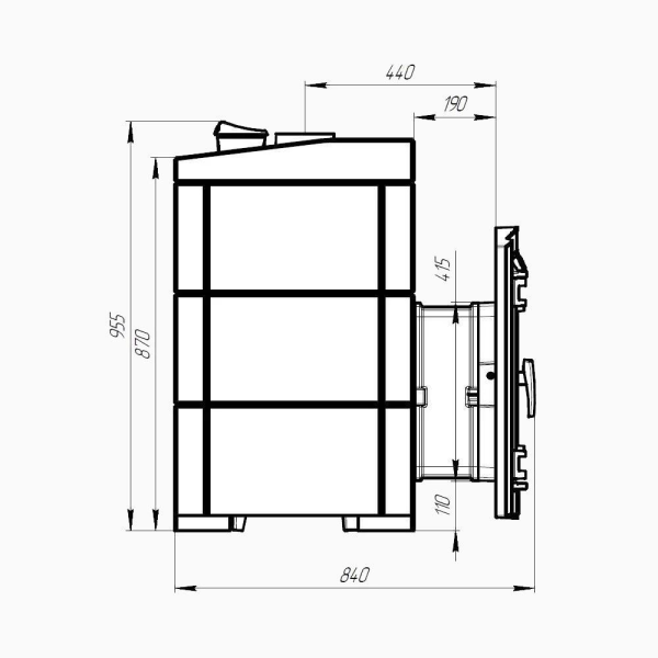 Фото Печь банная "Атмосфера L" в облицовке "Талькохлорит" (КОМПЛЕКТ) в магазине Woodson