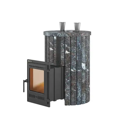 Фото Печь для бани Эверест "Steam Master" 30 ЧУГУН Ламель Амфиболит, S-20 в магазине Woodson