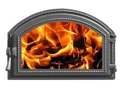 Дверка ВЕЗУВИЙ каминная 222 (Антрацит)