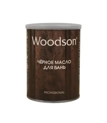 Чёрное масло для защиты древесины Woodson (баня), 2,4л